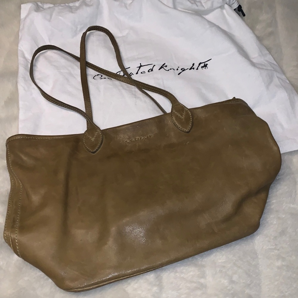 Brown Leather Tote Bag